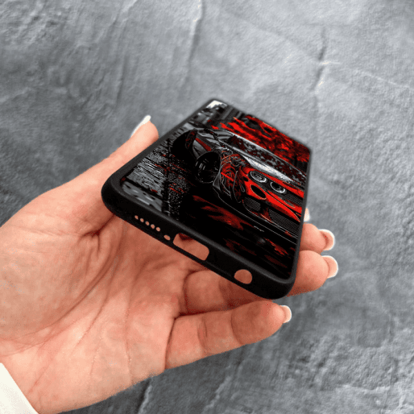 Чехол для Xiaomi Redmi Note 9s / Note 9 Pro / Note 9 Pro Max с защитой камеры с принтом машины
