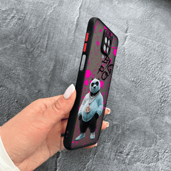 Чехол для Xiaomi Redmi Note 9s / Note 9 Pro / Note 9 Pro Max с защитой камеры с панадой Кунг-Фу Big Po