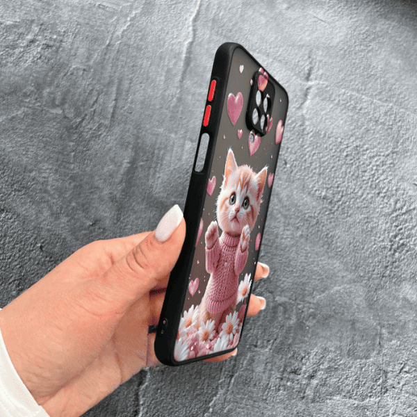Чохол для Xiaomi Redmi Note 9s / Note 9 Pro / Note 9 Pro Max з захистом камери з котиком в квітах ромашки