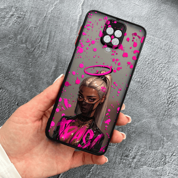 Чохол для Xiaomi Redmi Note 9s / Note 9 Pro / Note 9 Pro Max з захистом камери з дівчинкою бунтаркою