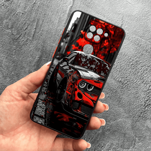 Чохол для Xiaomi Redmi Note 9 / Redmi 10X з захистом камери з принтом машини