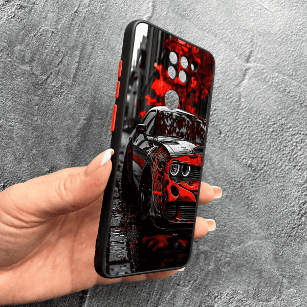 Чохол для Xiaomi Redmi Note 9 / Redmi 10X з захистом камери з принтом машини