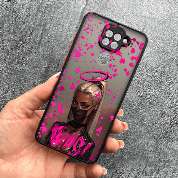 Чохол для Xiaomi Redmi Note 9 / Redmi 10X з захистом камери з дівчинкою бунтаркою
