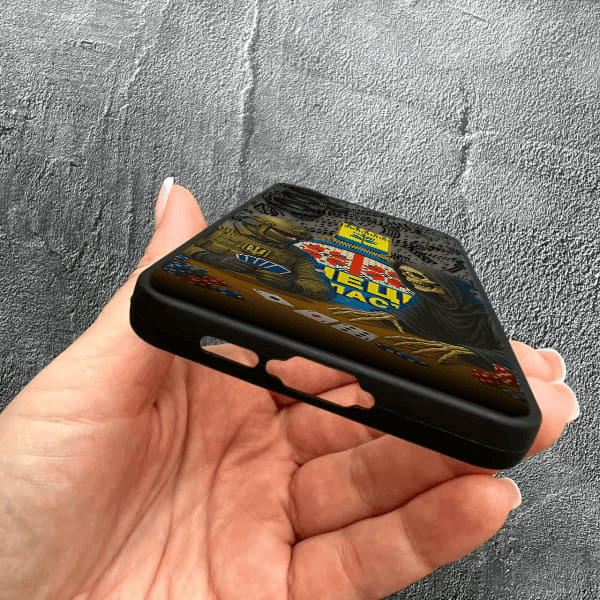 Чехол для Samsung Galaxy S23 с защитой камеры военный игра со смертью