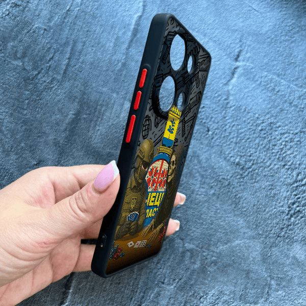 Чохол для Xiaomi Redmi Note 13 Pro 4G / Poco M6 Pro 4G / Xiaomi Redmi Note 14S з захистом камери військовий гра зі смертю