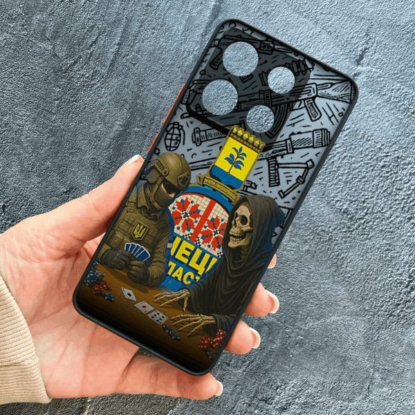 Чохол для Xiaomi Redmi Note 13 Pro 5G / Xiaomi Poco X6 5G з захистом камери військовий гра зі смертю