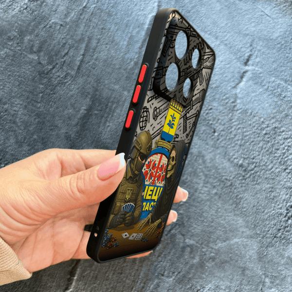Чохол для Xiaomi Redmi Note 13 Pro 5G / Xiaomi Poco X6 5G з захистом камери військовий гра зі смертю
