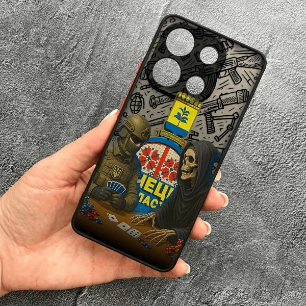 Чохол для Xiaomi Redmi Note 13 4G з захистом камери військовий гра зі смертю