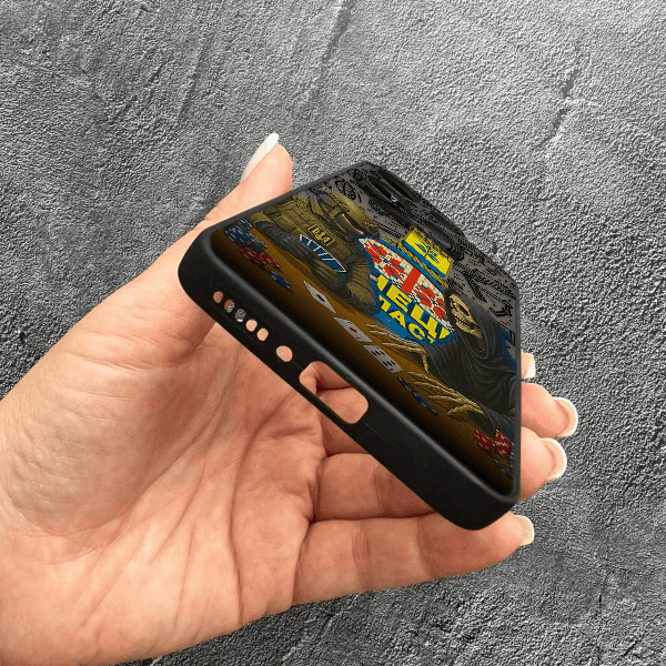 Чехол для Xiaomi Redmi Note 13 4G с защитой камеры военный игра со смертью