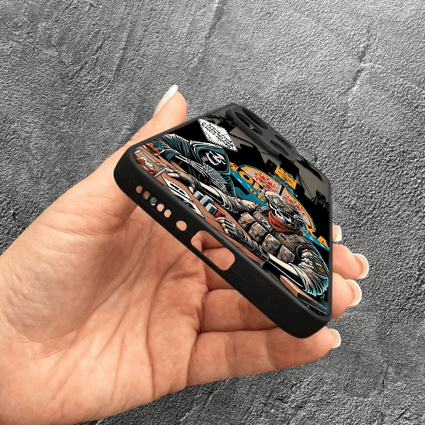 Чехол для Xiaomi Redmi Note 13 4G с защитой камеры боевой азарт
