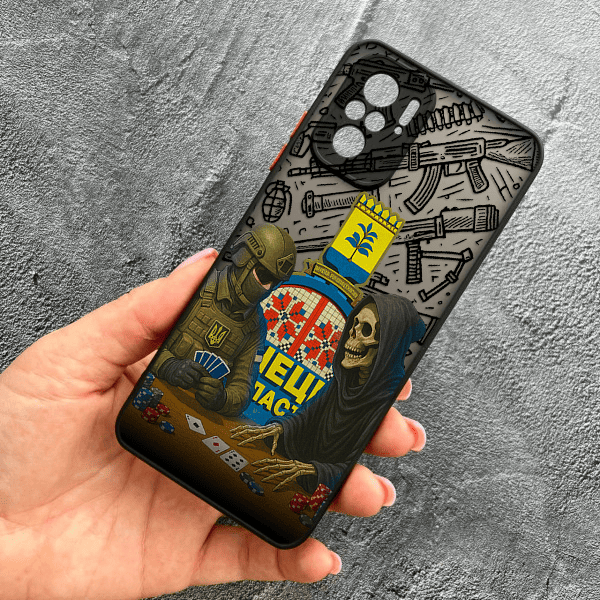 Чохол для Xiaomi Redmi Note 10 4G / Note 10s / Xiaomi Poco M5s з захистом камери військовий гра зі смертю