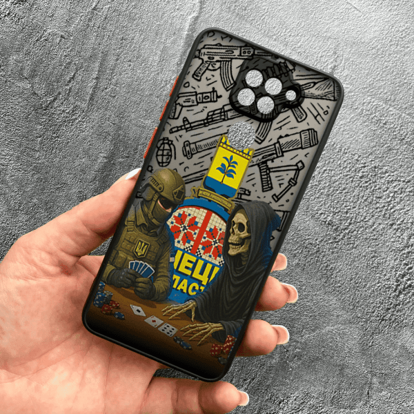 Чохол для Xiaomi Redmi Note 9 / Redmi 10X з захистом камери військовий гра зі смертю