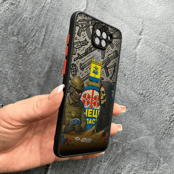 Чохол для Xiaomi Redmi Note 9 / Redmi 10X з захистом камери військовий гра зі смертю