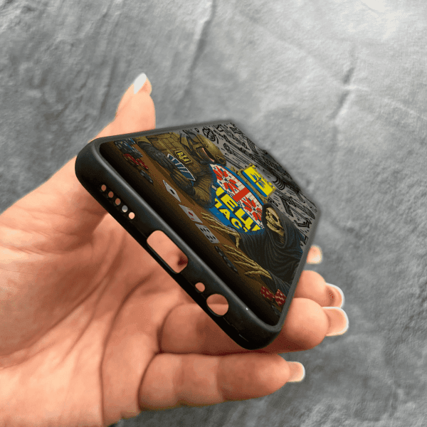 Чехол для Xiaomi Redmi Note 9 / Redmi 10X с защитой камеры военный игра со смертью