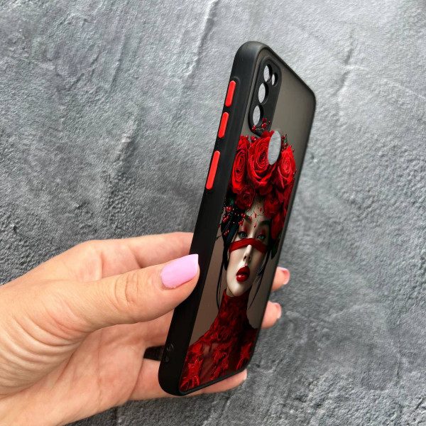 Чохол для Samsung Galaxy M30s / M21 з захистом камери з дівчинкою та стрічкою