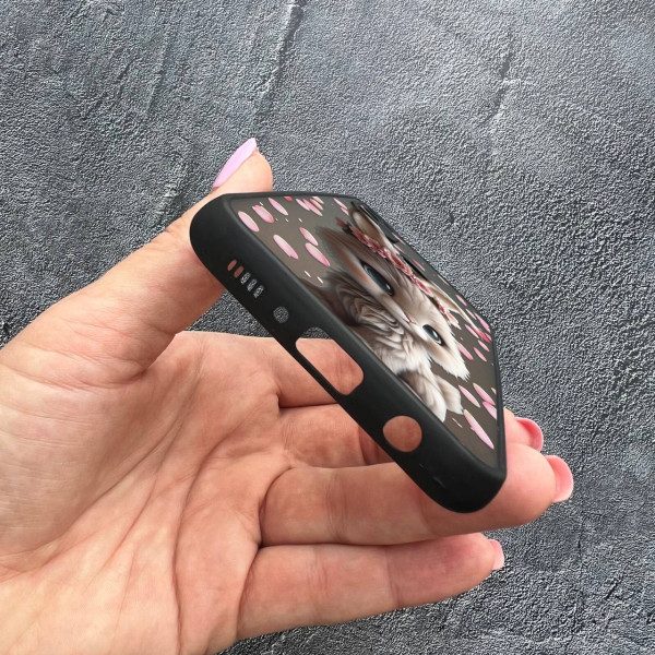 Чехол для Samsung Galaxy M30s / M21 с защитой камеры с зайкой в ​​лепестках