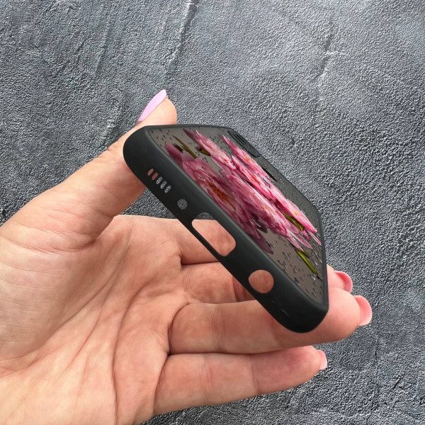 Чехол для Samsung Galaxy M30s / M21 с защитой камеры с цветами и каплями