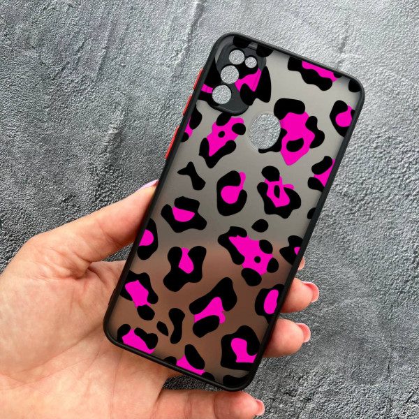 Чехол для Samsung Galaxy M30s / M21 с защитой камеры с леопардом розовым