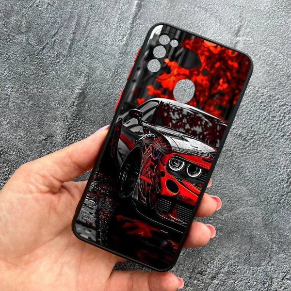 Чехол для Samsung Galaxy M30s / M21 с защитой камеры с принтом машины