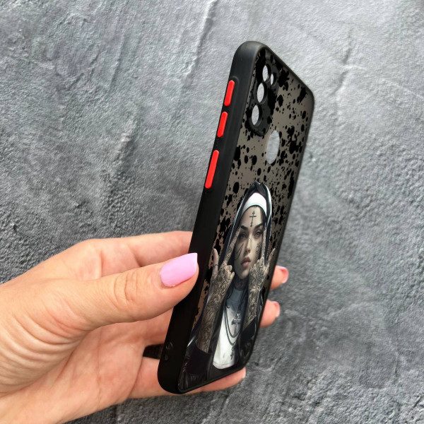 Чохол для Samsung Galaxy M30s / M21 з захистом камери з дівчинкою монахинею