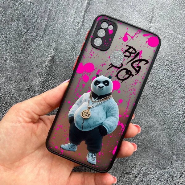 Чехол для Samsung Galaxy M30s / M21 с защитой камеры с панадой Кунг-Фу Big Po