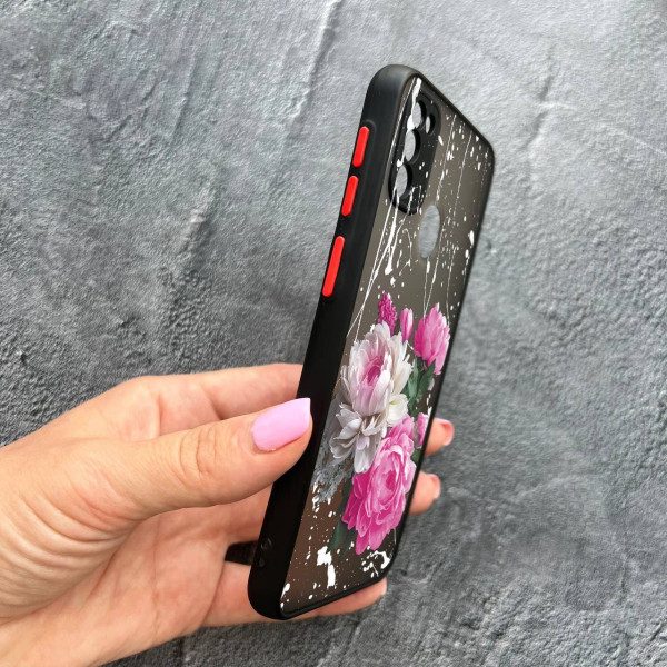 Чохол для Samsung Galaxy M30s / M21 з захистом камери з квітами півонії класичні