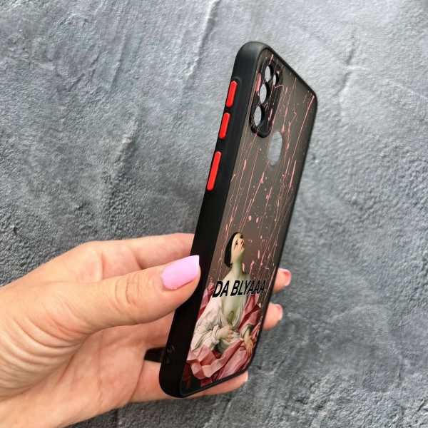 Чехол для Samsung Galaxy M30s / M21 с защитой камеры кастомный с юмором