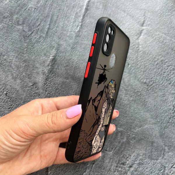 Чохол для Samsung Galaxy M30s / M21 з захистом камери військова дівчина