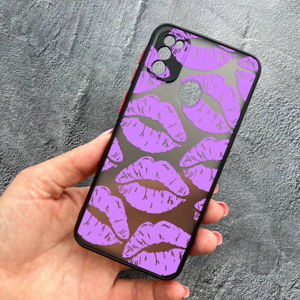 Чохол для Samsung Galaxy M30s / M21 з захистом камери губи лавандові