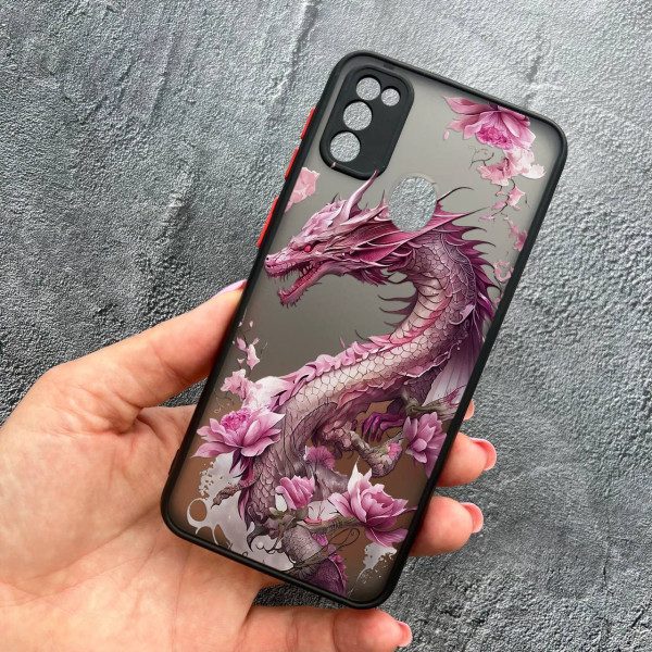 Чохол для Samsung Galaxy M30s / M21 з захистом камери рожевий дракон