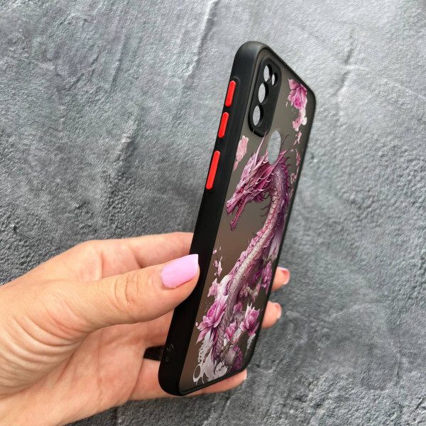 Чохол для Samsung Galaxy M30s / M21 з захистом камери рожевий дракон