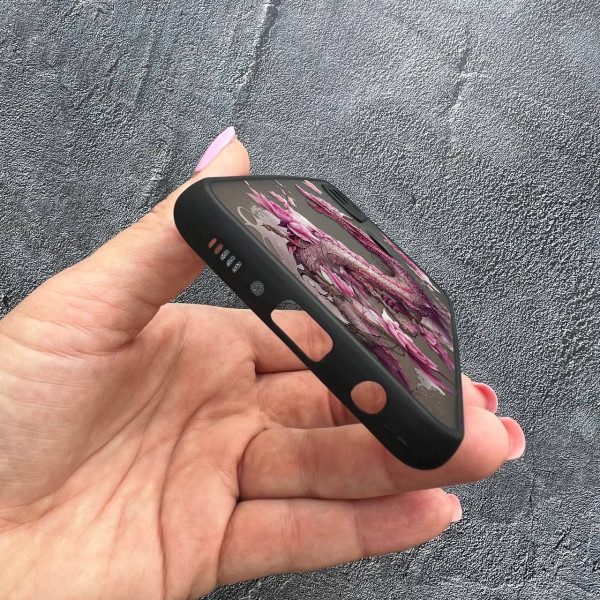 Чехол для Samsung Galaxy M30s/M21 с защитой камеры розовый дракон