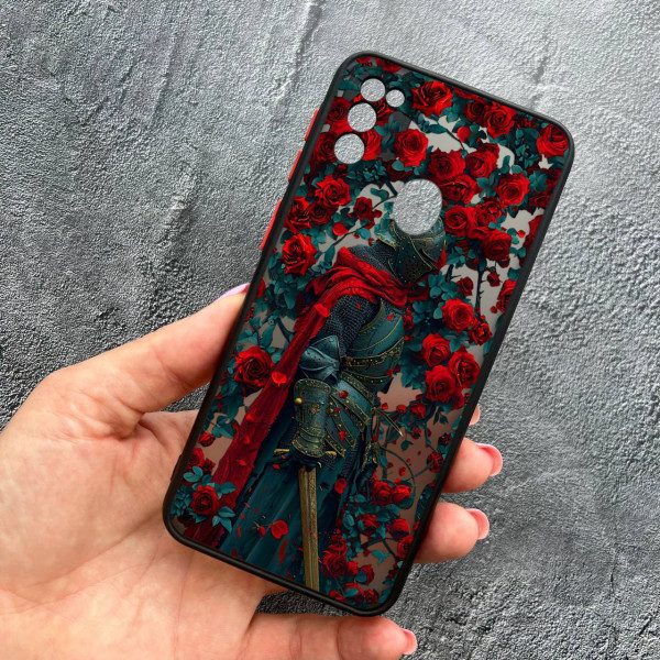 Чохол для Samsung Galaxy M30s / M21 з захистом камери лицар в трояндах