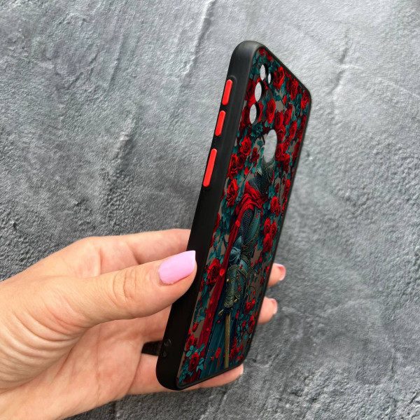Чохол для Samsung Galaxy M30s / M21 з захистом камери лицар в трояндах