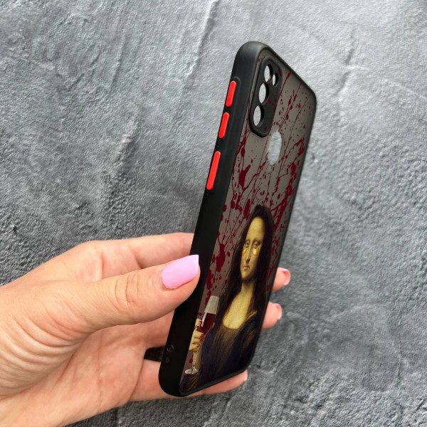 Чохол для Samsung Galaxy M30s / M21 з захистом камери Мона Ліза з вином