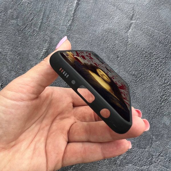 Чехол для Samsung Galaxy M30s/M21 с защитой камеры Мона Лиза с вином