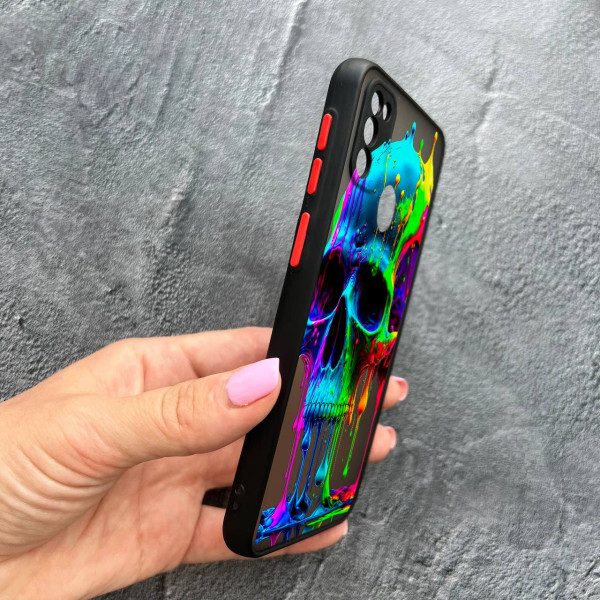 Чохол для Samsung Galaxy M30s / M21 з захистом камери череп кольоровий