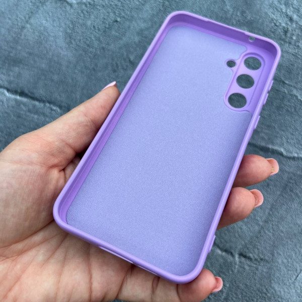 Чехол для Samsung Galaxy A55 с защитой камеры софт-тач лавандовый