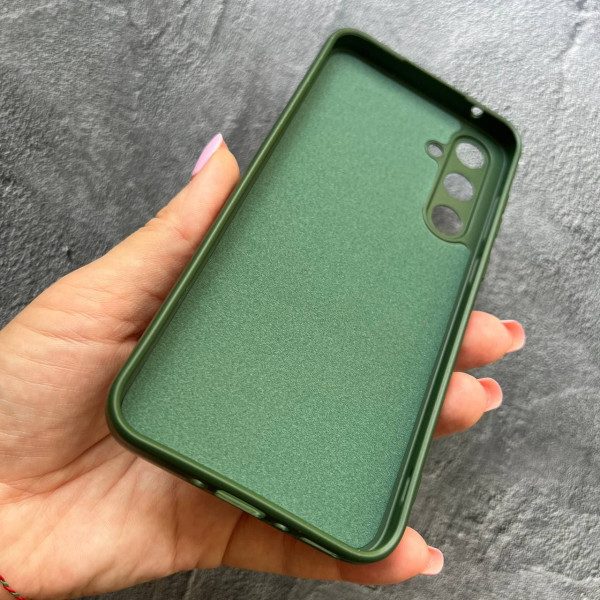 Чохол для Samsung Galaxy A35 із захистом камери софт-тач зелений