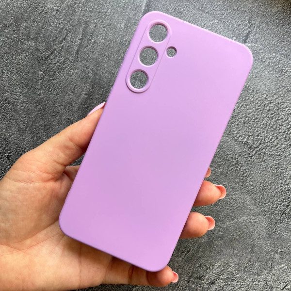 Чехол для Samsung Galaxy A35 с защитой камеры софт-тач лавандовый