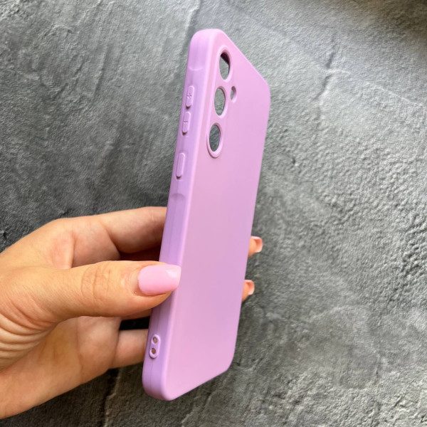 Чехол для Samsung Galaxy A35 с защитой камеры софт-тач лавандовый