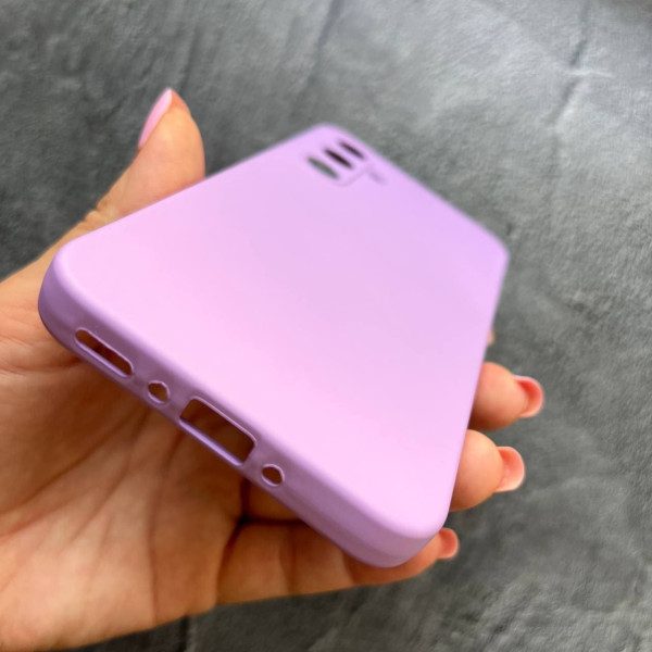 Чехол для Samsung Galaxy A35 с защитой камеры софт-тач лавандовый