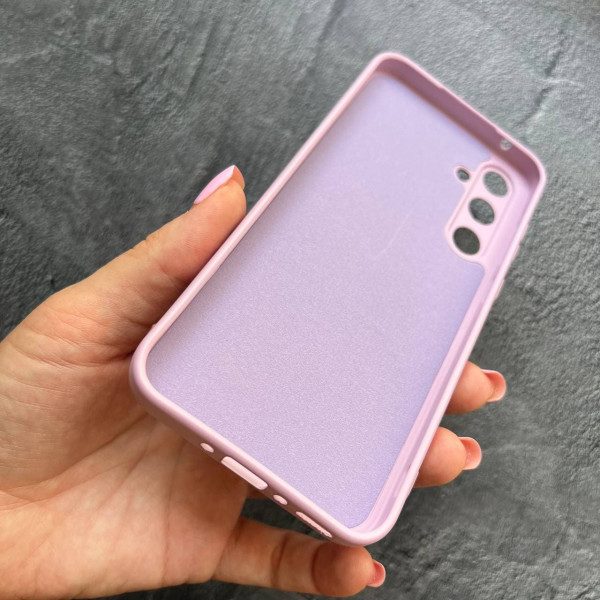 Чохол для Samsung Galaxy A35 із захистом камери софт-тач ліловий