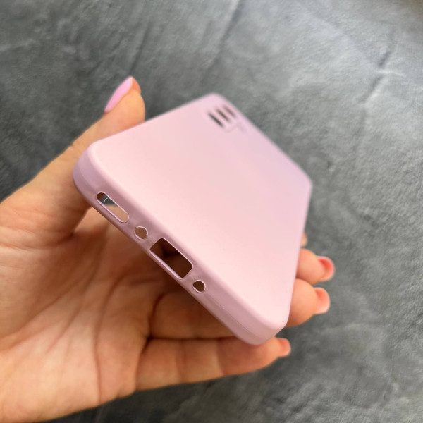 Чехол для Samsung Galaxy A35 с защитой камеры софт-тач лиловый