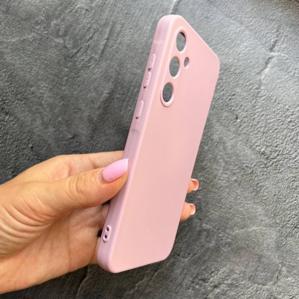 Чехол для Samsung Galaxy A35 с защитой камеры софт-тач лиловый