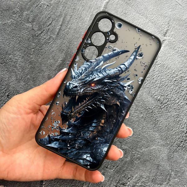 Чехол для Samsung Galaxy A55 с защитой камеры дракон