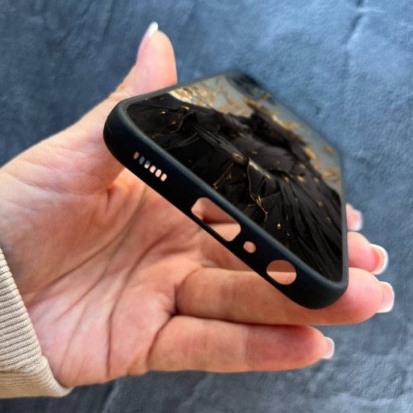 Чехол для Samsung Galaxy A25 с защитой камеры черный рыцарь