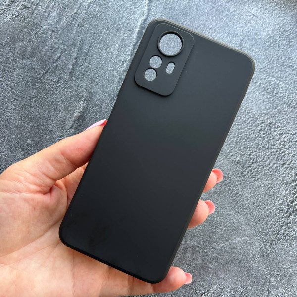 Чохол для Xiaomi Redmi Note 12S з захистом камери софт-тач чорного кольору