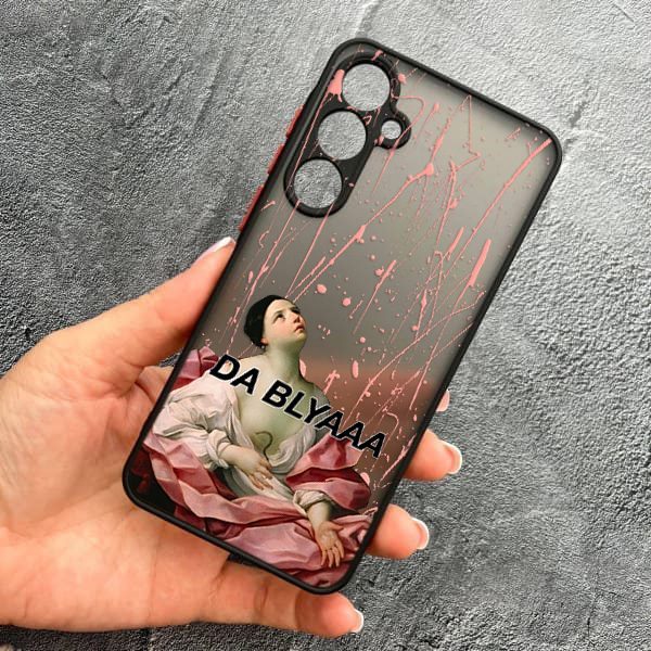 Чехол для Samsung Galaxy A34 с защитой камеры кастомный с юмором