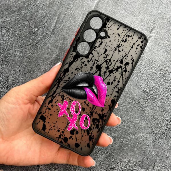 Чехол для Samsung Galaxy A34 с защитой камеры губы xoxo